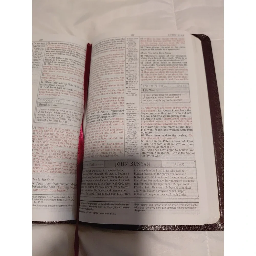 NKJV The Blackaby Study Bible 2006 Nelson 3656 Bonded Leather Burgandy